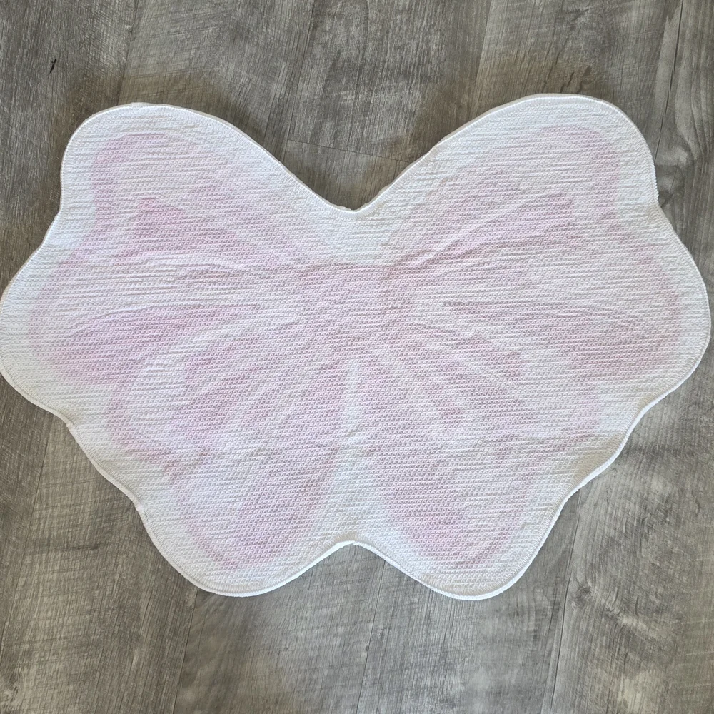Pink Butterfly Shaped Rug - Picture 3 of 5
